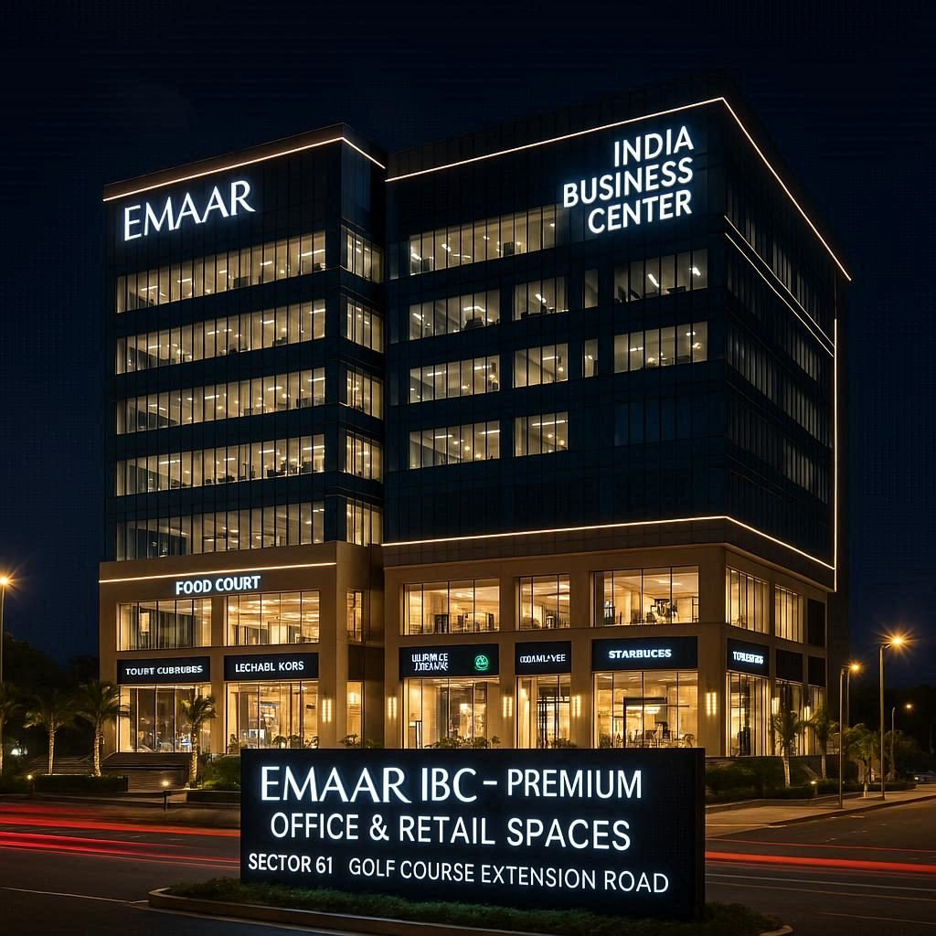 Emaar IBC Premium Office & Retail Spaces on Golf Course Extension Road, Gurgaon.